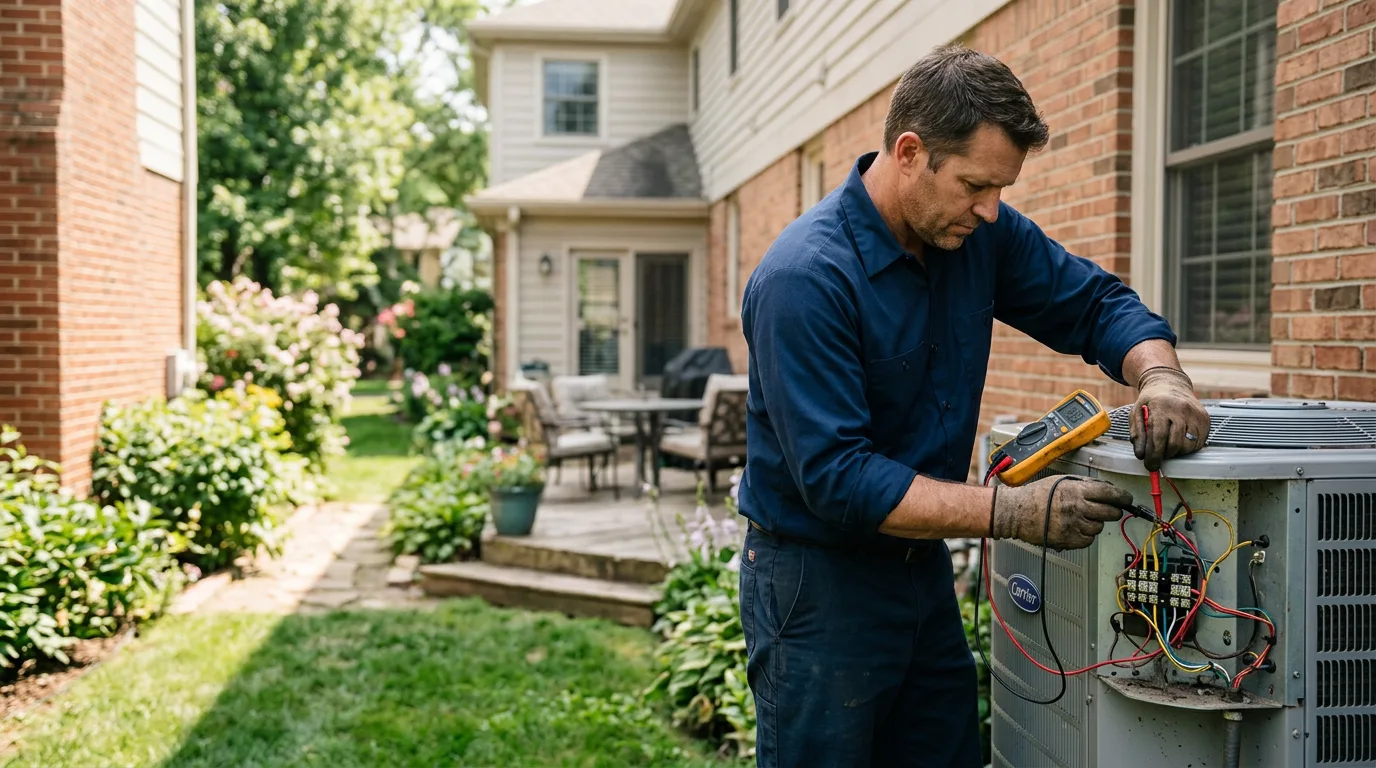 HVAC technician working near Copenhagen, NY